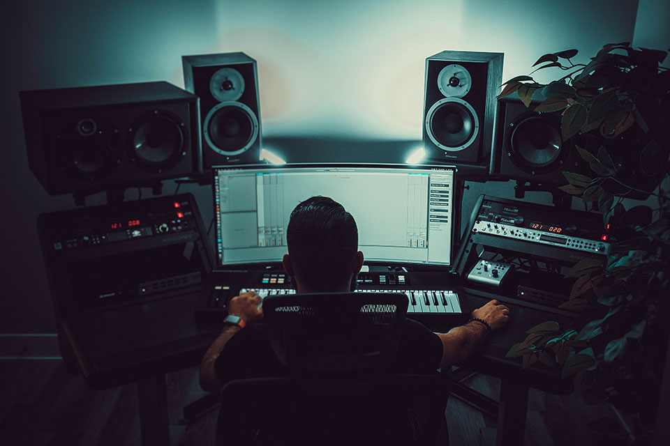 Home DJ Set Up Speakers