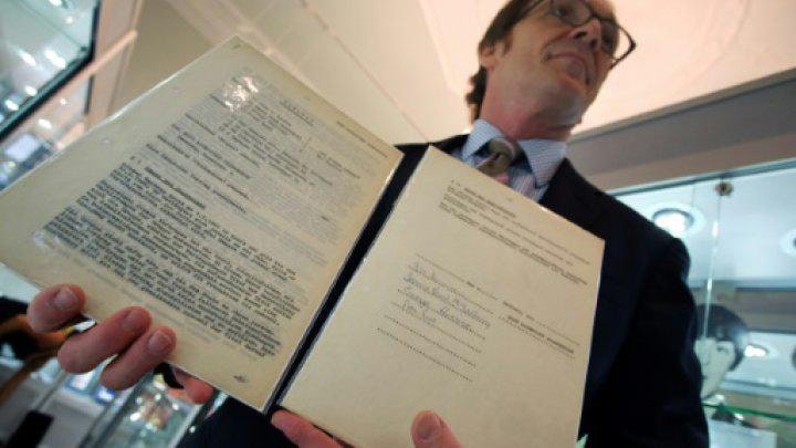 The first contract signed by The Beatles and Brian Epstein